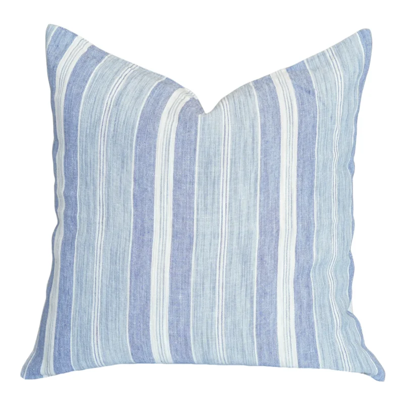 Seascape Pillow, Aqua 22" x 22"