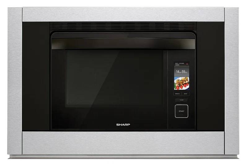 Sharp - 1.1 cu. ft Steam Wall Oven in Stainless - SSC3088AS Stainless