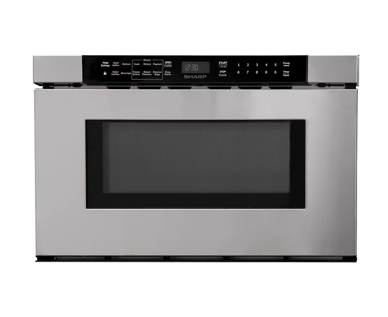 Sharp - 1.2 cu. Ft Built In Microwave in Stainless - SMD2443JSC Stainless