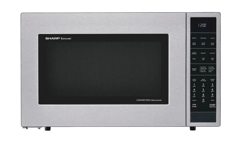 Sharp - 1.5 cu. Ft Counter top Microwave in Stainless - SMC1585BS Stainless