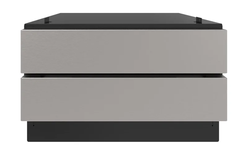 Sharp - 24 Inch Under the Counter Convection Microwave Drawer Oven Pedestal in Stainless - SKCD24U0GS Stainless