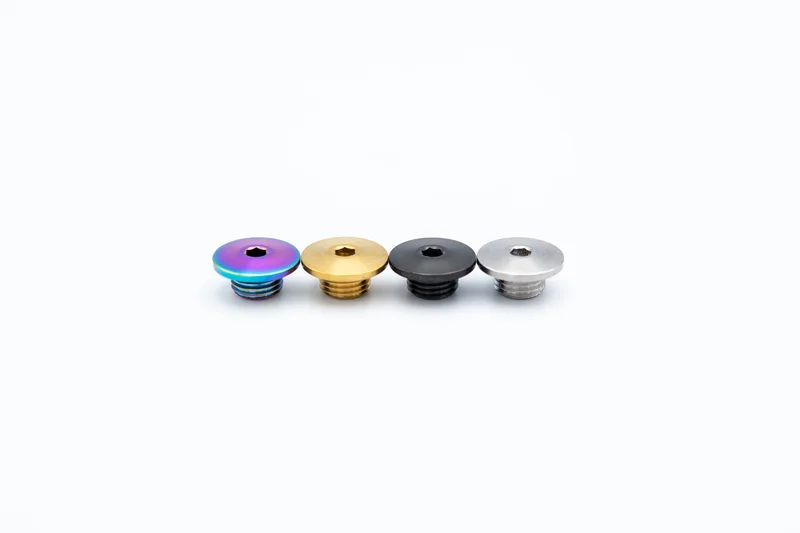Shimano 105/Ultegra/Dura-ace/GRX Titanium Bleed Port Bolt Set Rainbow Oil Slick
