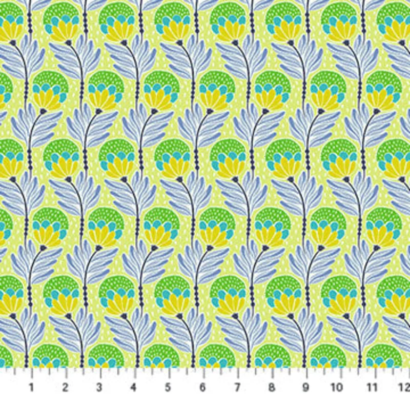 SHOOTING STAR: Bouncy Blooms-Meadow (1/4 Yard)