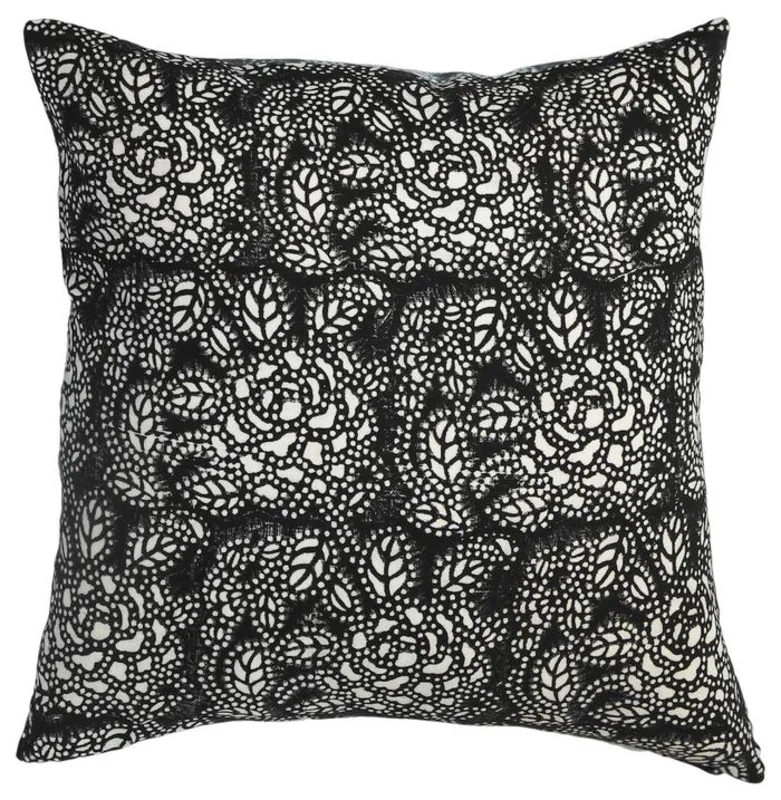 Sicily Noir on White, 22"W x 22"L