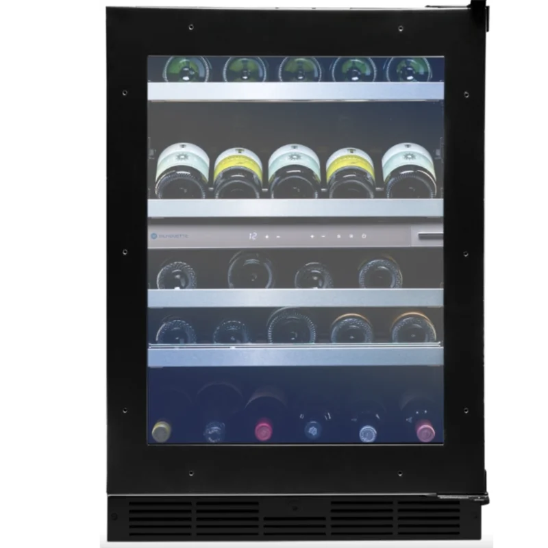 Silhouette - 23.8 Inch 4.84 cu. ft Built In / Integrated Wine Fridge Refrigerator in Panel Ready - SPRWC052D3SS-P Panel Ready