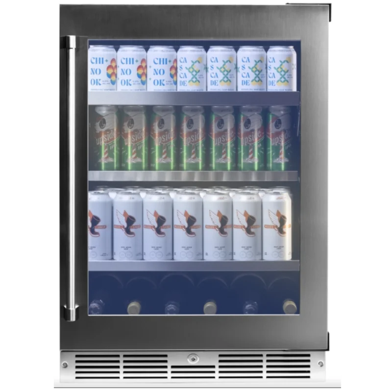Silhouette - 23.8 Inch 5.2 cu. ft Built In / Integrated Beverage Centre Refrigerator in Stainless - SPRBC052D3SS Stainless