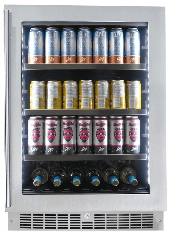 Silhouette - 23.8 Inch 5.6 cu. ft Built In / Integrated Beverage Centre Refrigerator in Stainless - SPRBC056D1SS Stainless