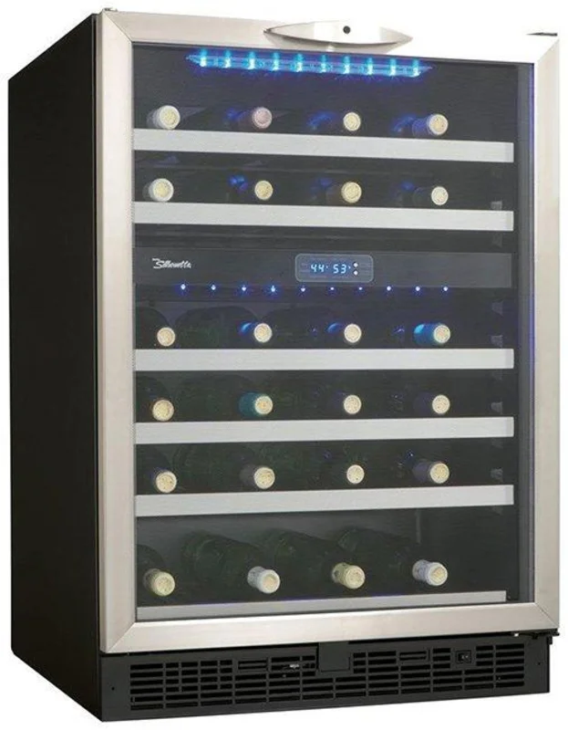 Silhouette - 23.8125 Inch 5.1 cu. ft Built In / Integrated Refrigerator in Stainless - DWC518BLS Stainless