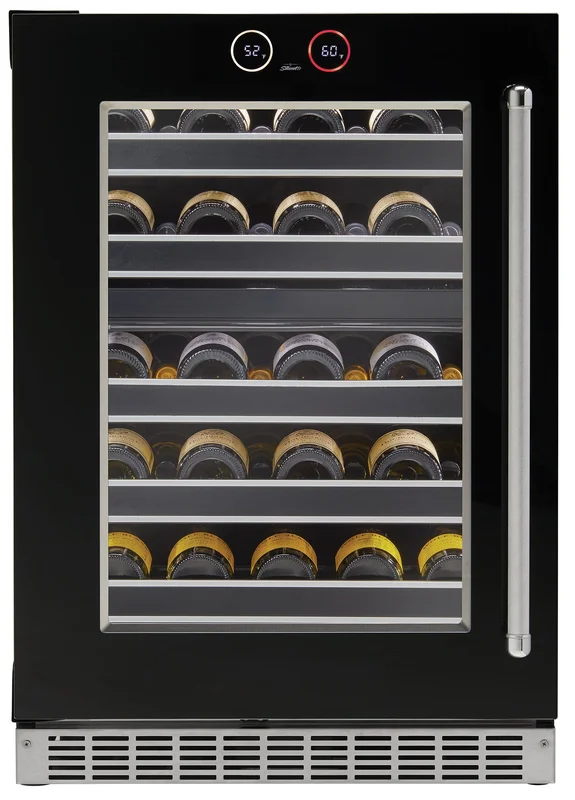 Silhouette - 23.9 Inch 5.5 cu. ft Wine Fridge Refrigerator in Black - SRVWC050L BLACK