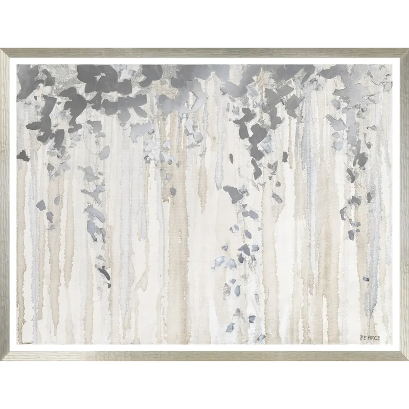Silver Dance on Linen, 55" 42"