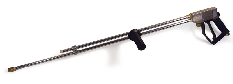 SJ3000 Double Barrel Pressure Washer Dump Gun - Stainless Steel, 36 With Foregrip