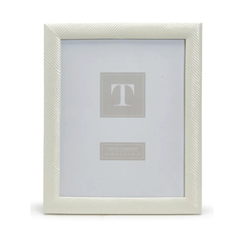 Sleek Chic 8" x 10" Photo Frame, Resin/Glass