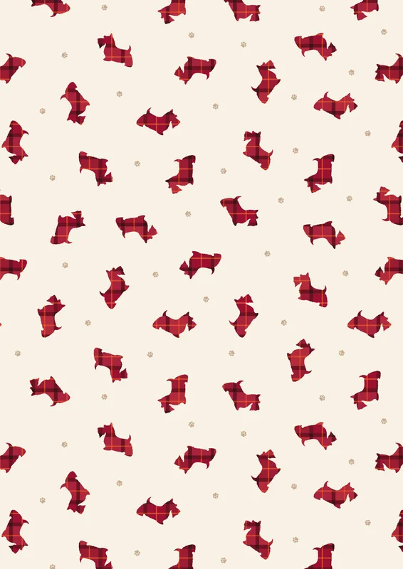 SMALL THINGS...CELTIC INSPIRED: Scottie dog on cream