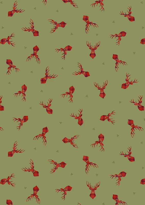 SMALL THINGS...CELTIC INSPIRED: Stag on green