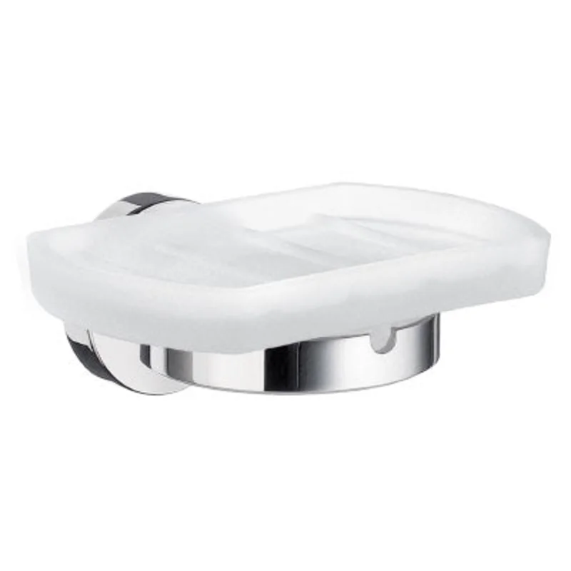 Smedbo - HOME Holder with Soap Dish | Frosted Glass - HK342
