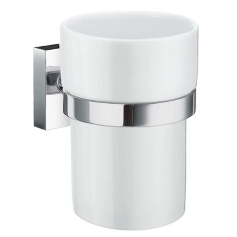 Smedbo - HOUSE Holder with Tumbler Porcelain - RK343P, RV343P