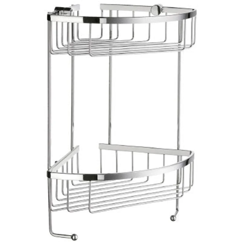 Smedbo - SIDELINE Design Corner Shower Basket, Double, DK2031, DS2031