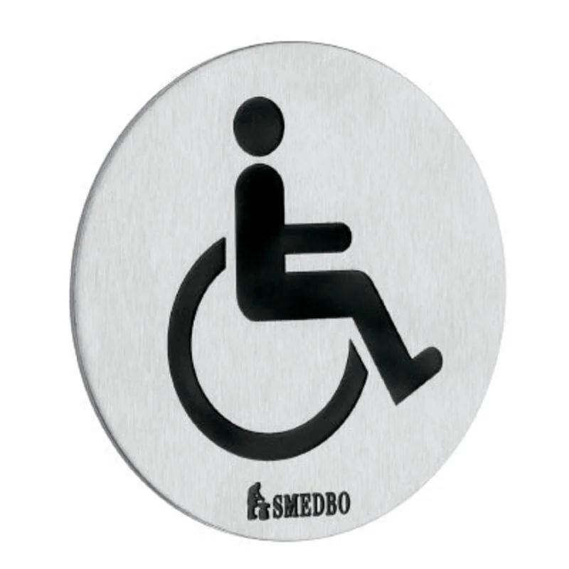 Smedbo - XTRA Toilet Sign Handicapped Invalid