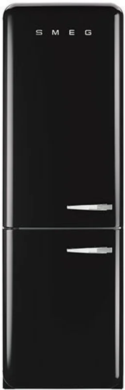 Smeg - 23.7 Inch 11.7 cu. ft Bottom Mount Refrigerator in Black - FAB32UBLLN Black
