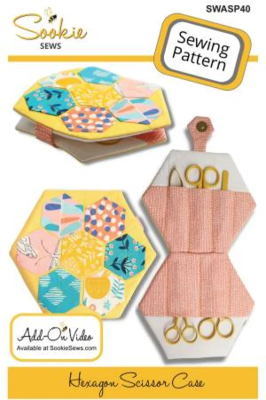 Sookie Sews: Hexagon Scissor Case