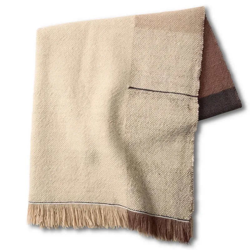 Soroush Earthbound Colorblock Margosa Oversized Throw, 40" x 80"