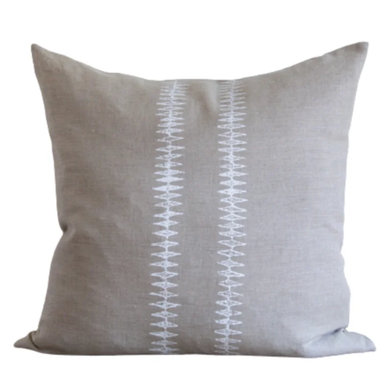 Sound Light on Natural Pillow, 22" x 22"
