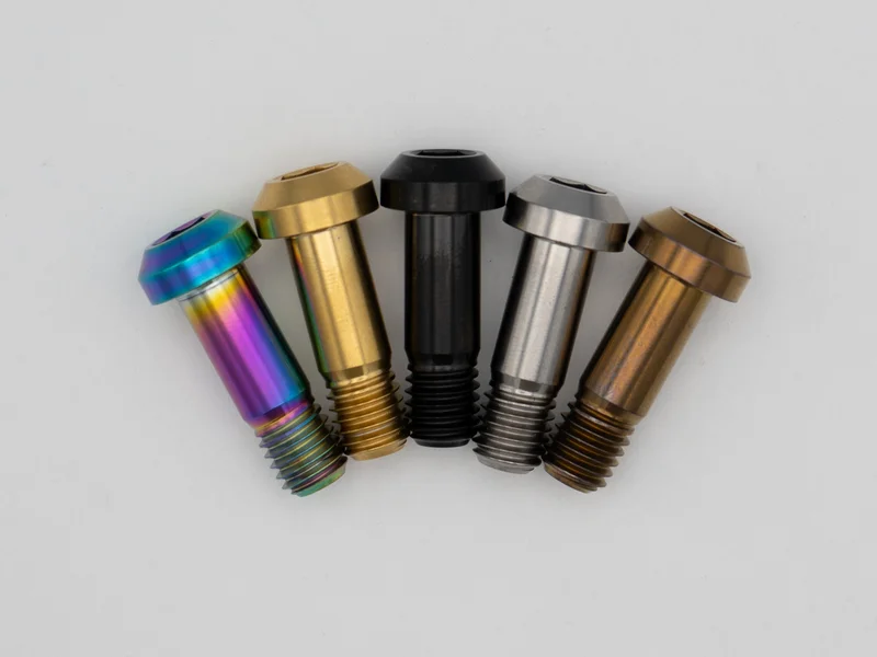 Specialized Epic / Epic Evo Rear Lower Shock Bolt - Titanium Rainbow Oil Slick