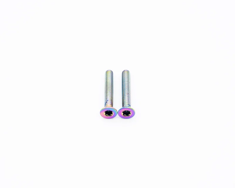 Specialized Levo Cable Guide Bolts - Titanium Rainbow