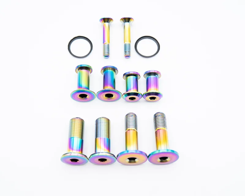 Specialized Levo Linkage Hardware Kit - Titanium Rainbow Oil Slick