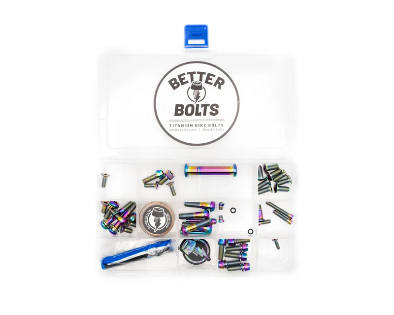 Specialized Roubaix SL8 Titanium Bolt Kit Rainbow Oil Slick