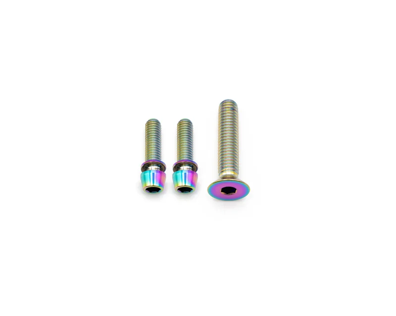 Specialized Roval Control SL Integrated Cockpit Bolt Kit - Titanium Rainbow Oil Slick