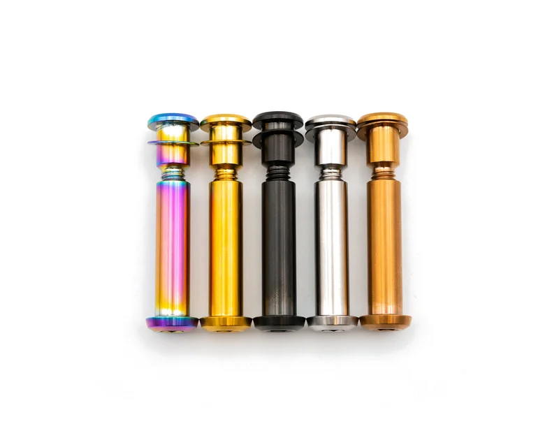 Specialized Seat Post Bolt and Washer - Titanium Rainbow Oil Slick