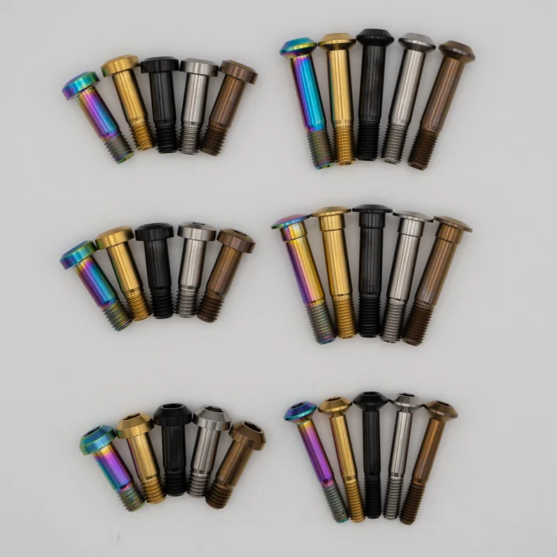 Specialized Stumpjumper / Stumpjumper Evo / Turbo Levo Shock Bolts - Titanium Rainbow Oil Slick