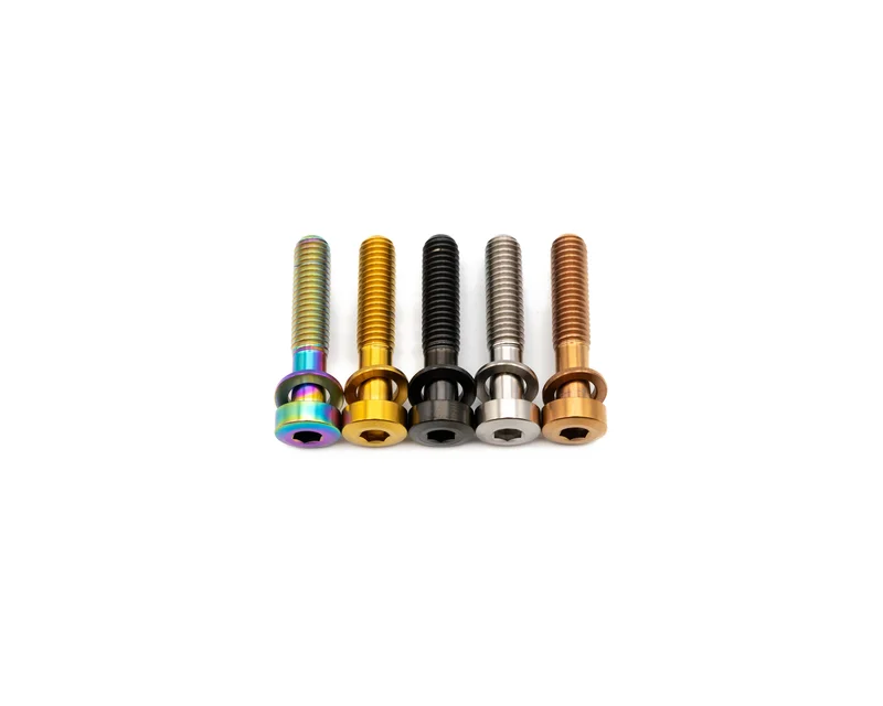 Specialized Tarmac SL7 Seat Post Wedge Bolt and Washer - Titanium Rainbow Oil Slick