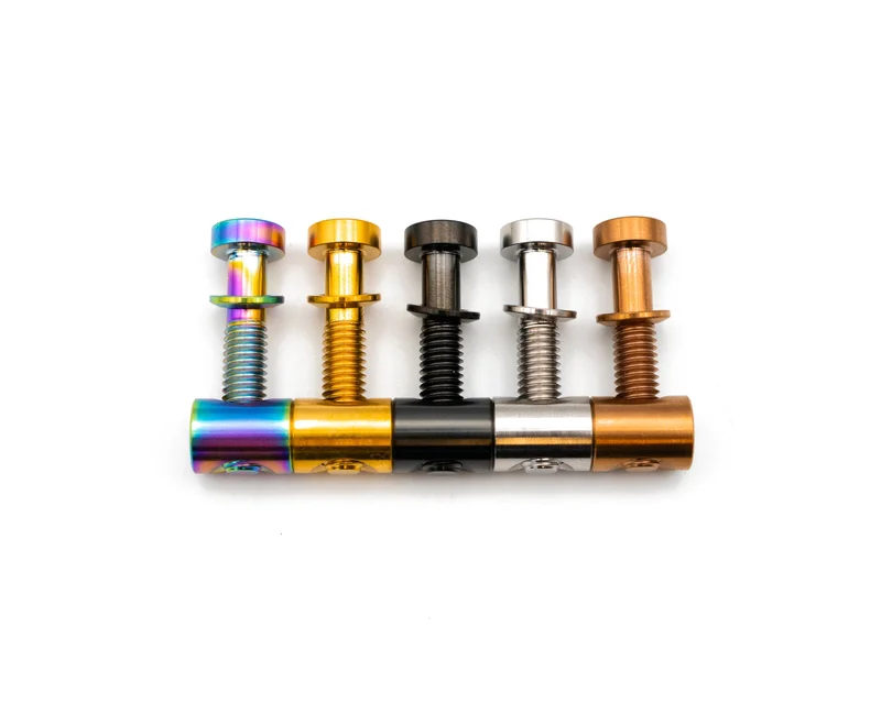 Specialized Tarmac SL8 Seat Post Wedge Bolt, Nut and Washer - Titanium Rainbow Oil Slick