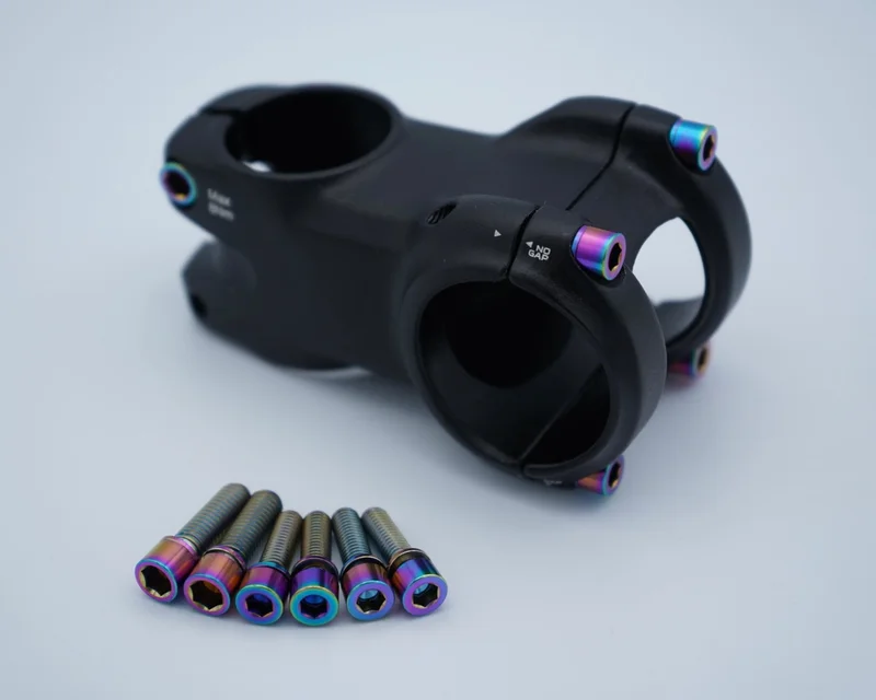 Specialized Trail Stem 35 Titanium Bolt Kit Rainbow Oil Slick