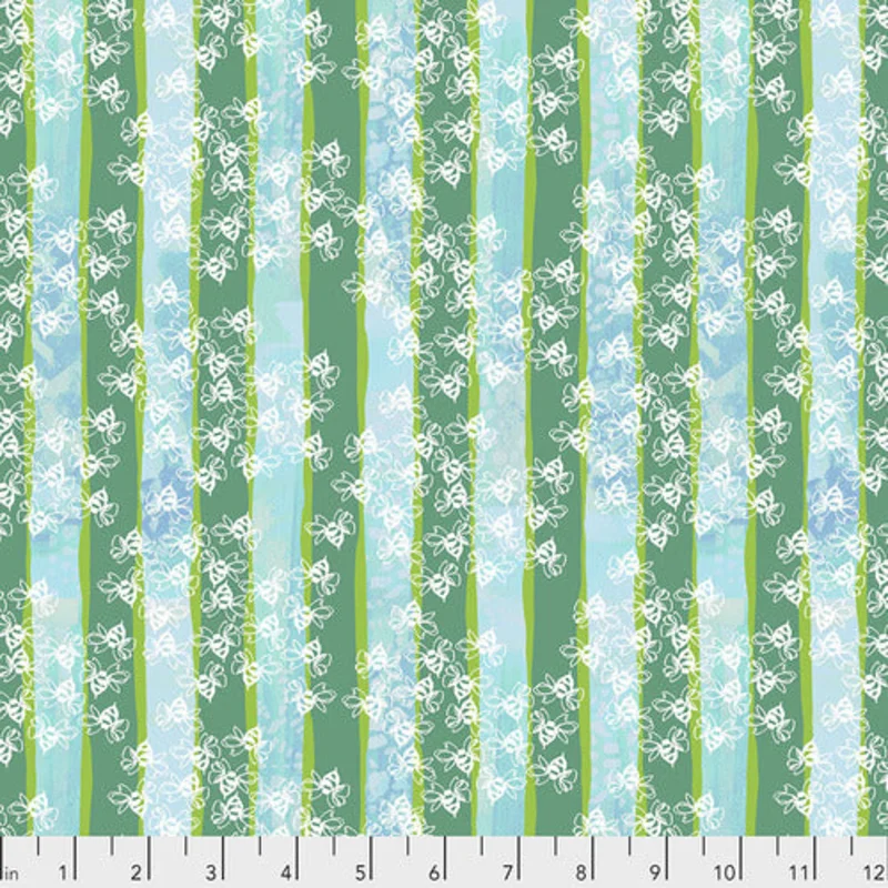 Spirit of the Garden: Bumble Bee Parade GLOW (1/4 Yard)