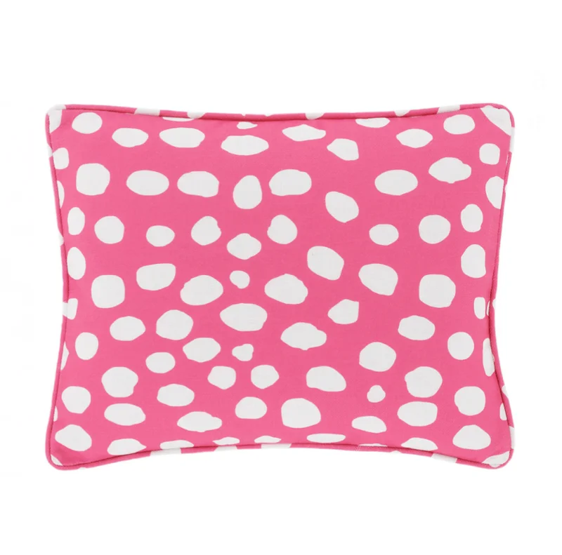 Spot On Indoor/Outdoor Pillow- Fuchsia, 16" x 20" (Lumbar)