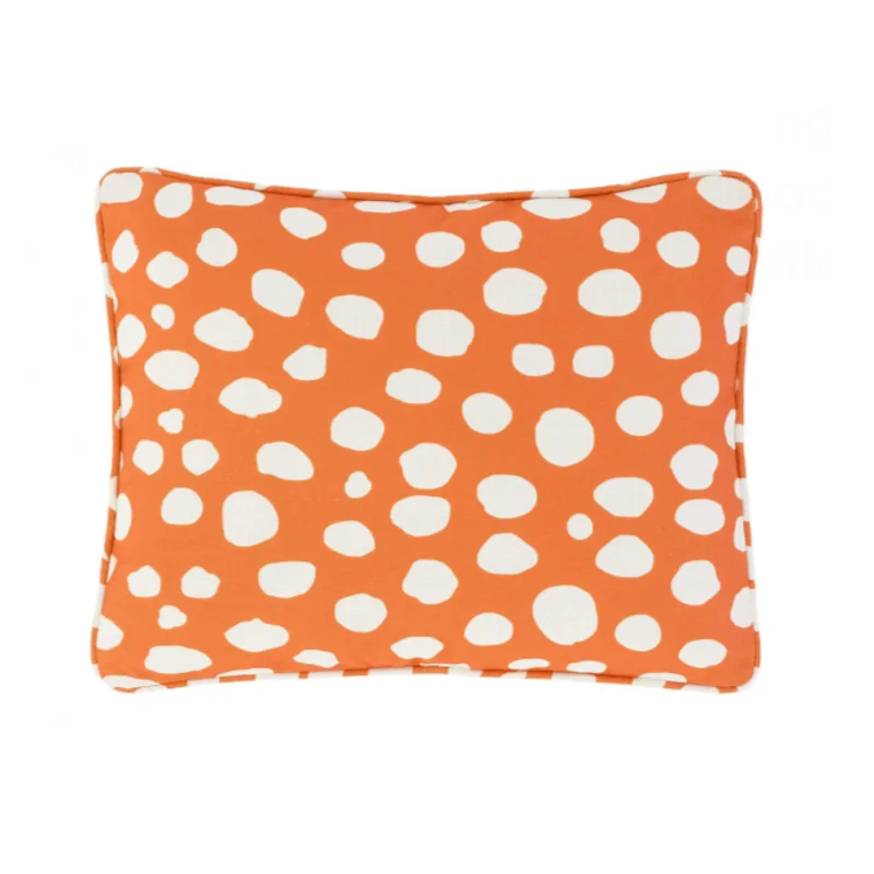 Spot On Indoor/Outdoor Pillow- Orange, 16" x 20" (Lumbar)