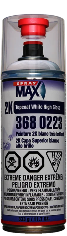SprayMAX 2K Topcoat White