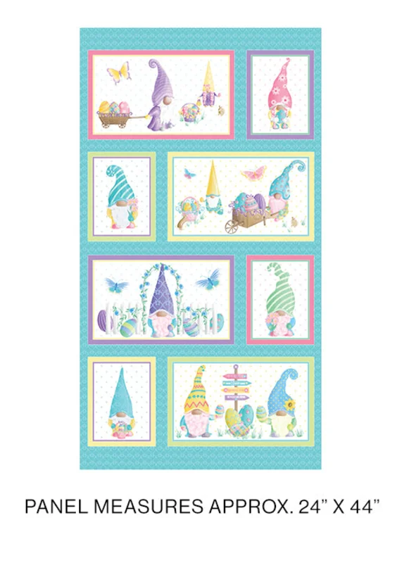 Spring Garden Gnomes: Easter Garden Gnome Panel