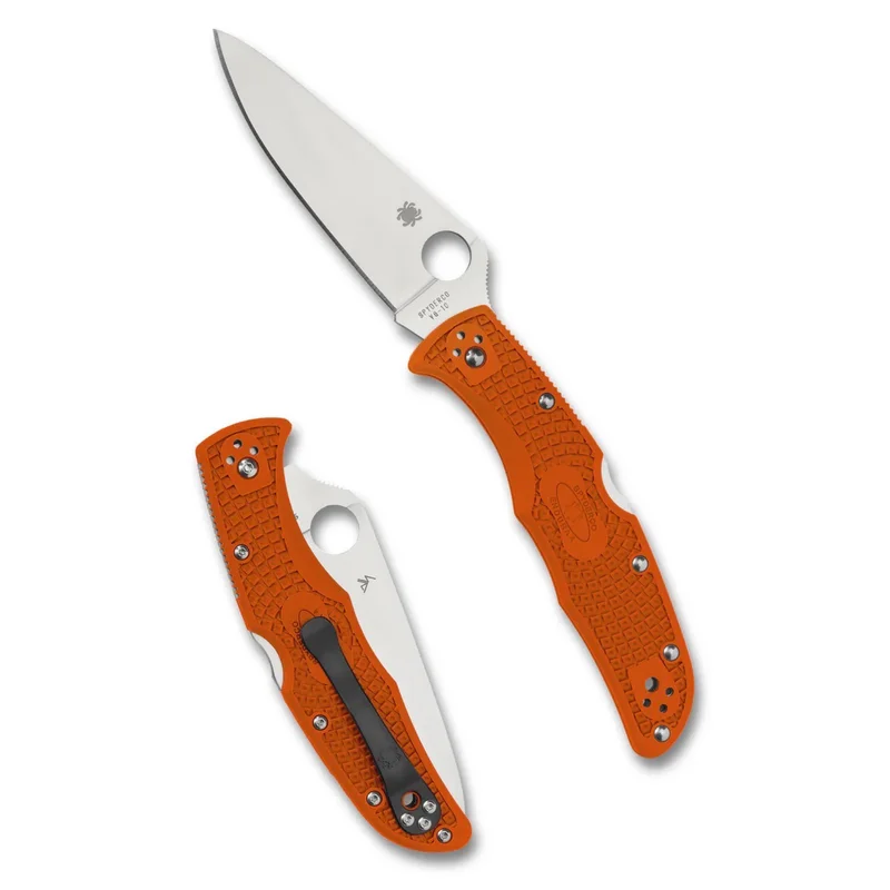 Spyderco C10FPOR - Endura 4 Lightweight Orange Plainedge