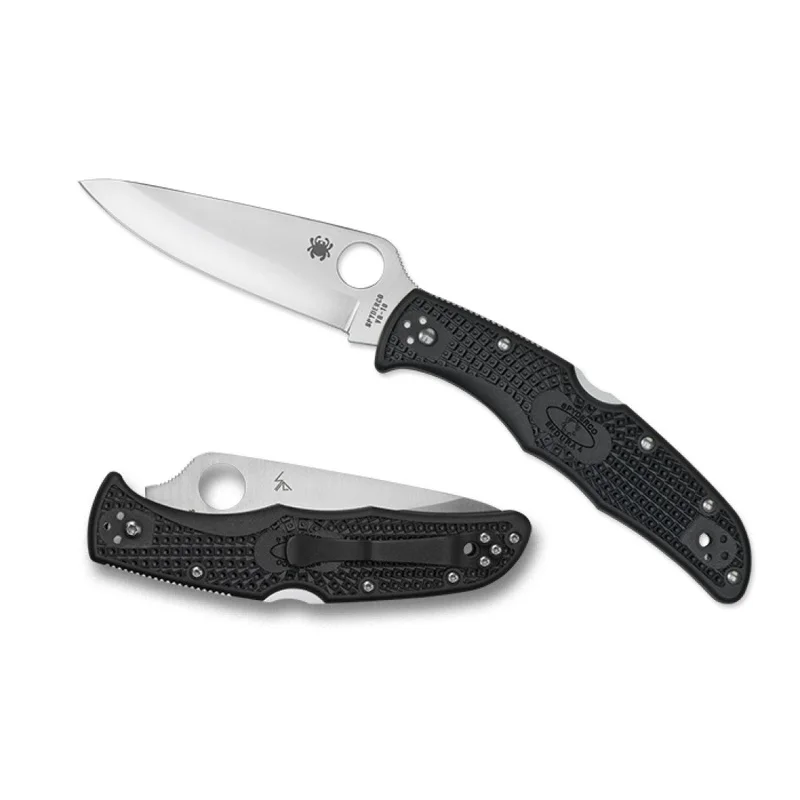 Spyderco C10PBK - Endura 4 Lightweight Black Plainedge