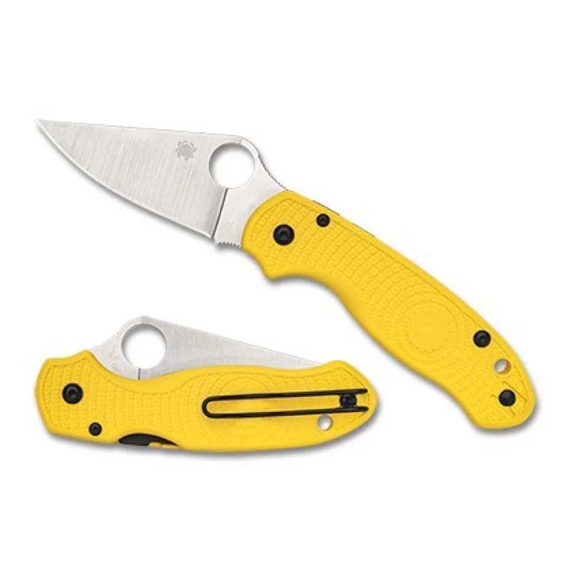 Spyderco C223PYL - Para 3 Salt Yellow Lightweight CPM MagnaCut