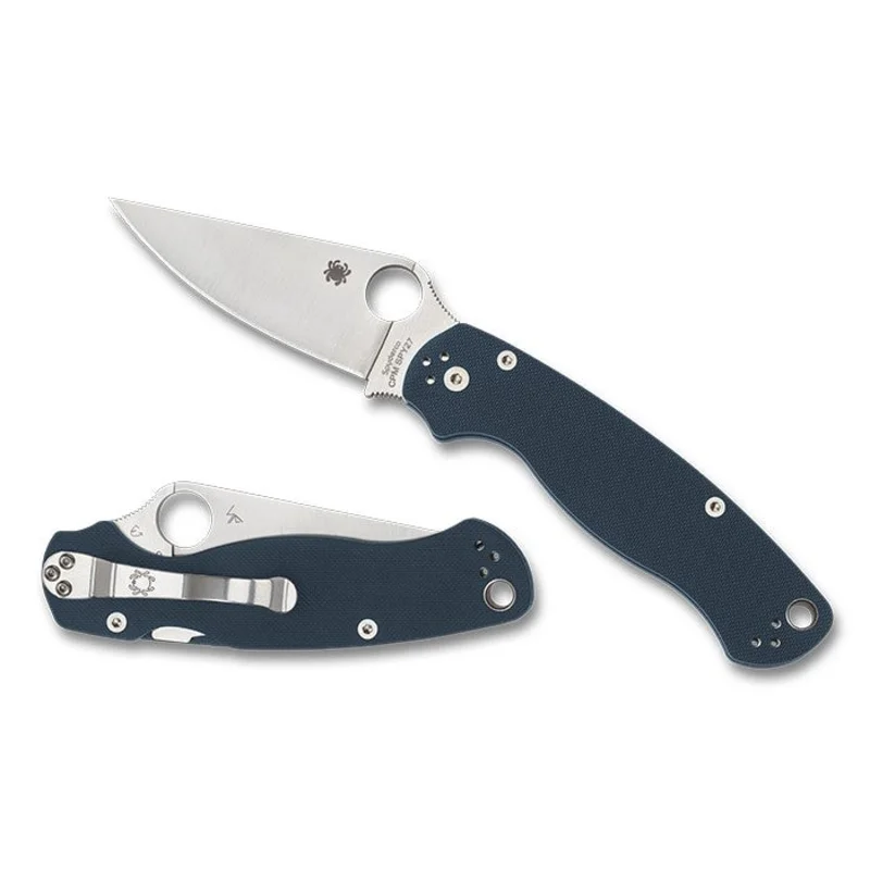 Spyderco C81GPCBL2 - Para Military 2 Cobalt Blue G-10 CPM SPY27