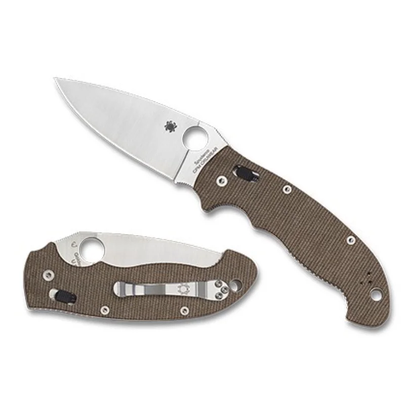 Spyderco C95MPCW2 - Manix 2 XL Canvas Micarta CruWear
