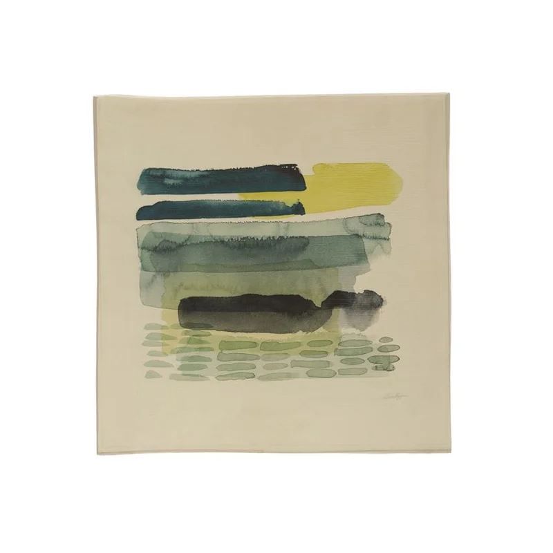 Square Canvass Wall Decor with Abstract Design, 16.25"L x 16.25"W