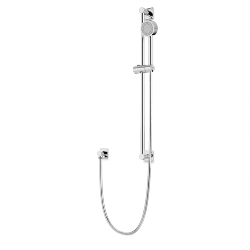 Square + Round Multifunction Flexible Hose Slidebar Kit with Separate Water Outlet