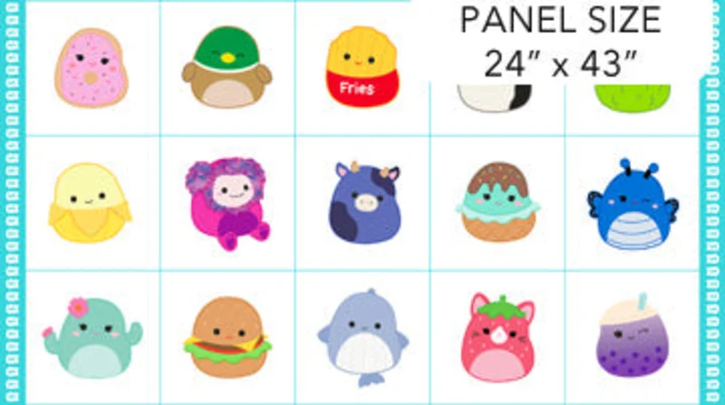 SQUISHMALLOWS: Blocks Panel 24x43