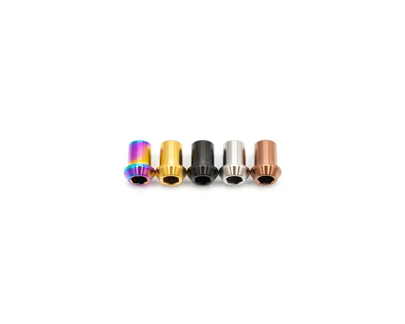 SRAM Drop Bar Hood Shifter Clamp Nut - Titanium - Single Nut Rainbow Oil Slick